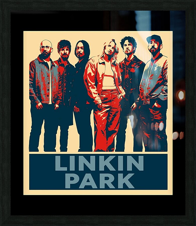 Linkin Park 4 Picture Frame print