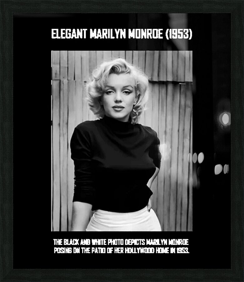 Marilyn Monroe 53 Picture Frame print