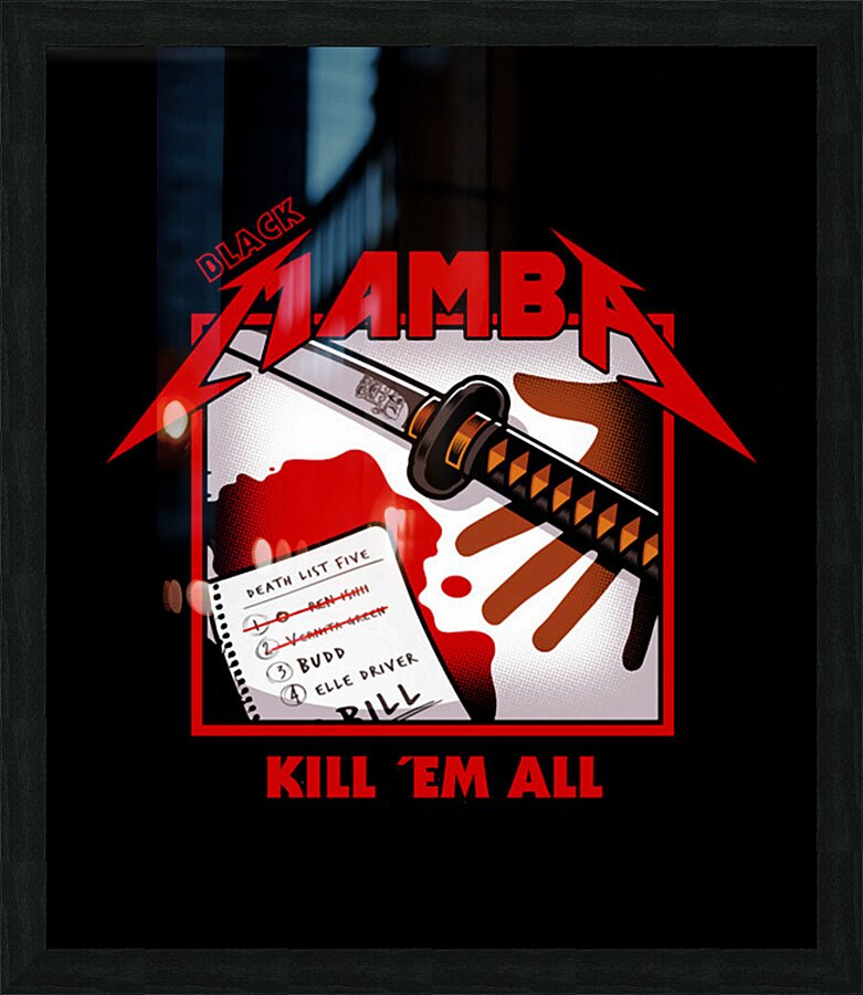 Metallica 8 Picture Frame print