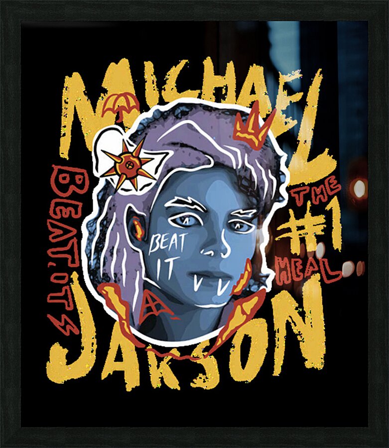 Michael Jackson 26 Picture Frame print