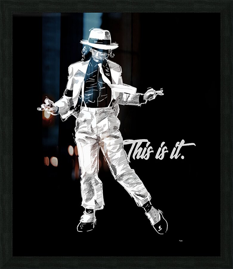 Michael Jackson 37 Picture Frame print