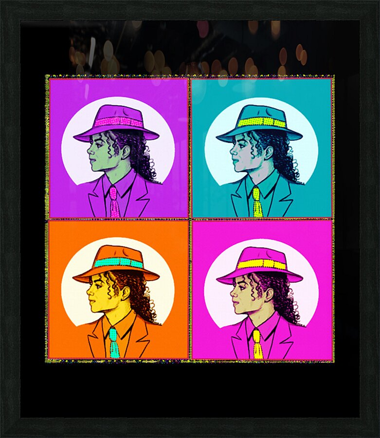 Michael Jackson 38 Picture Frame print