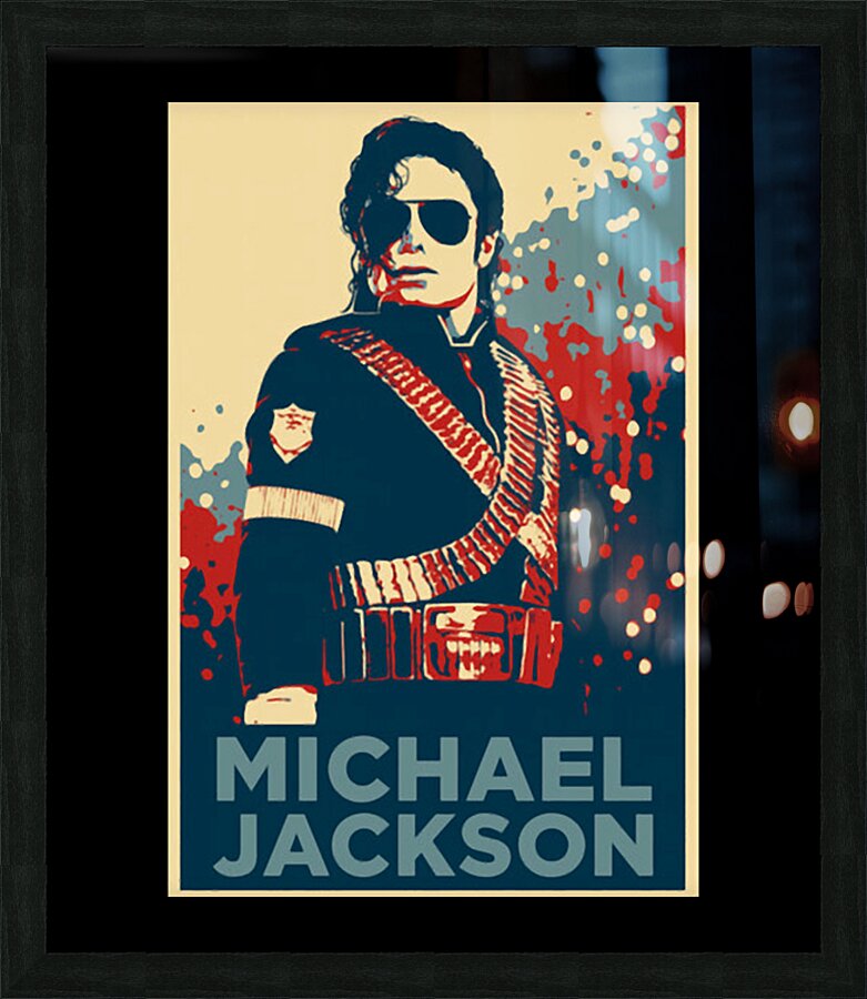 Michael Jackson 48 Picture Frame print