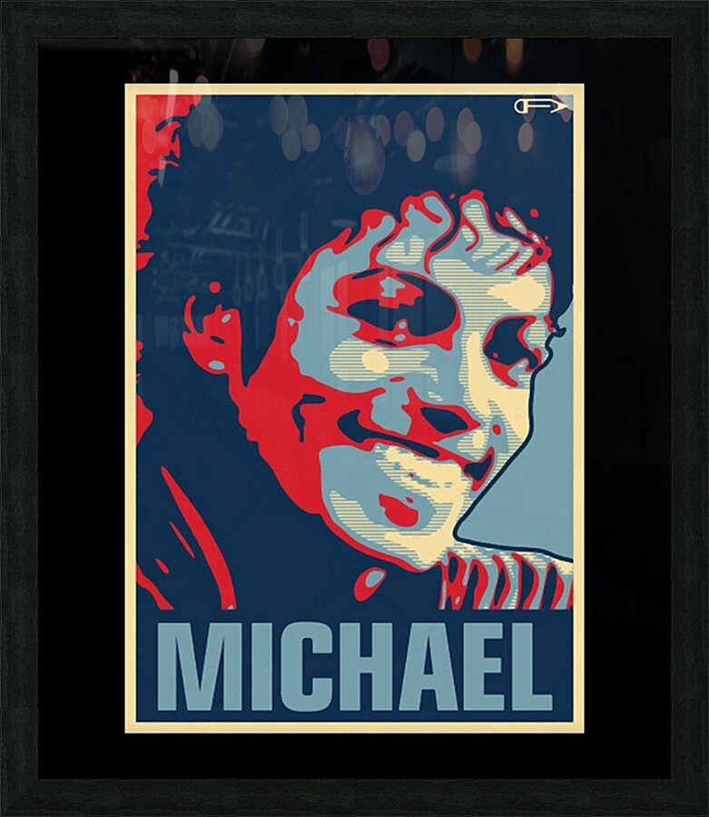 Michael Jackson 49 Picture Frame print