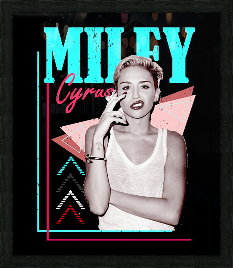 Miley Cyrus 8 Picture Frame print