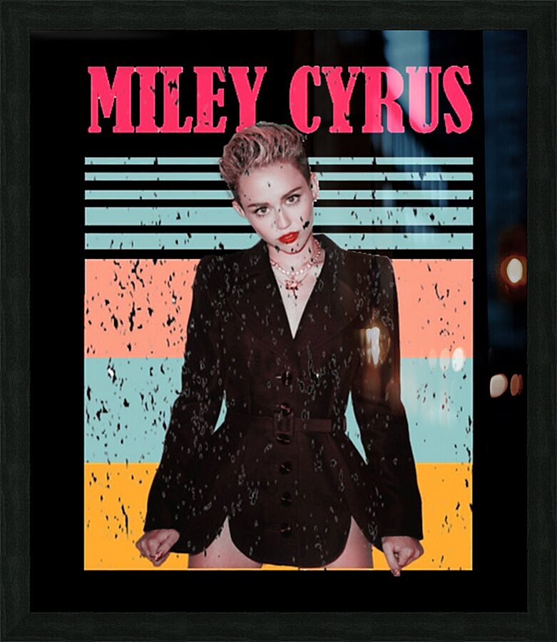 Miley Cyrus 10 Picture Frame print