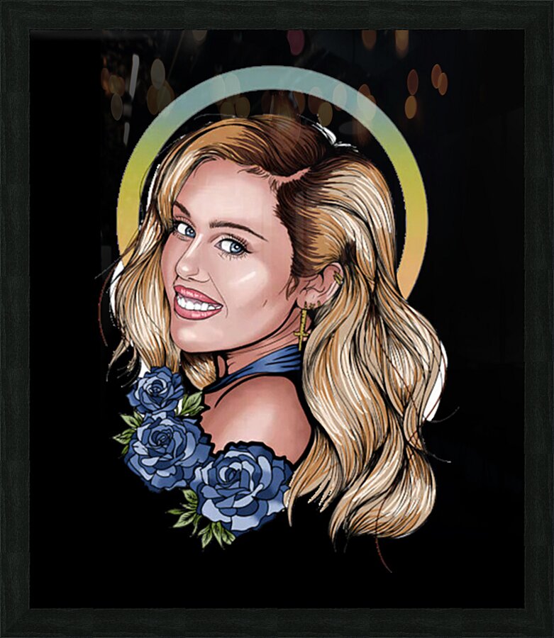 Miley Cyrus 12 Picture Frame print