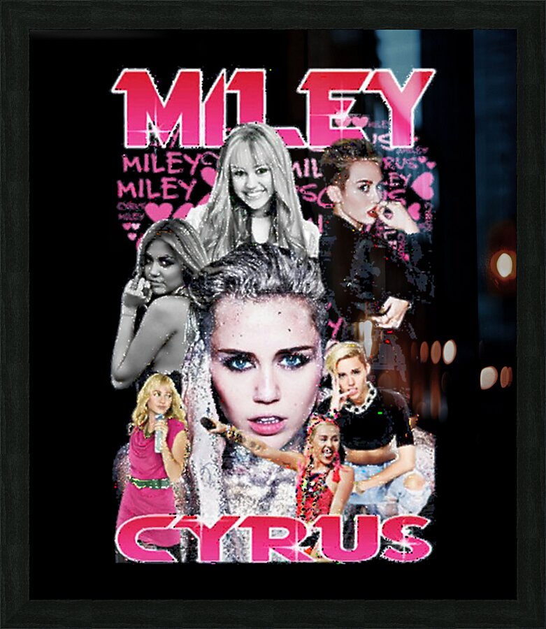 Miley Cyrus 19 Picture Frame print