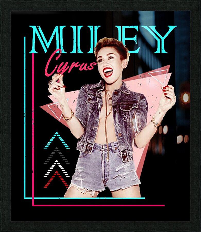 Miley Cyrus 30 Picture Frame print