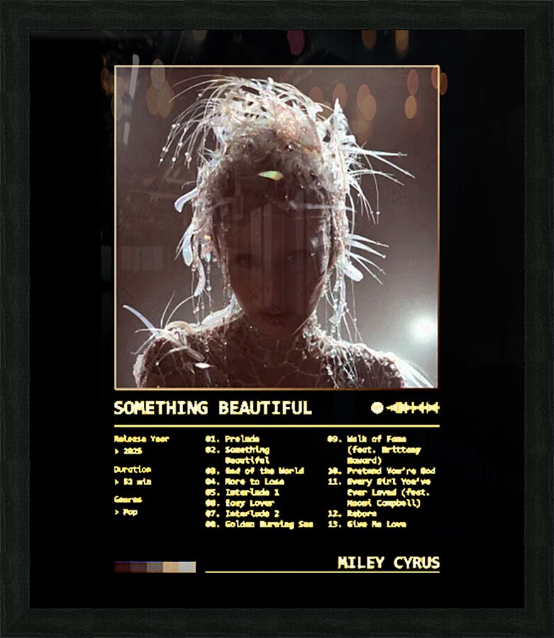 Miley Cyrus 31 Picture Frame print