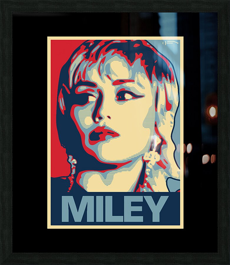 Miley Cyrus 33 Picture Frame print