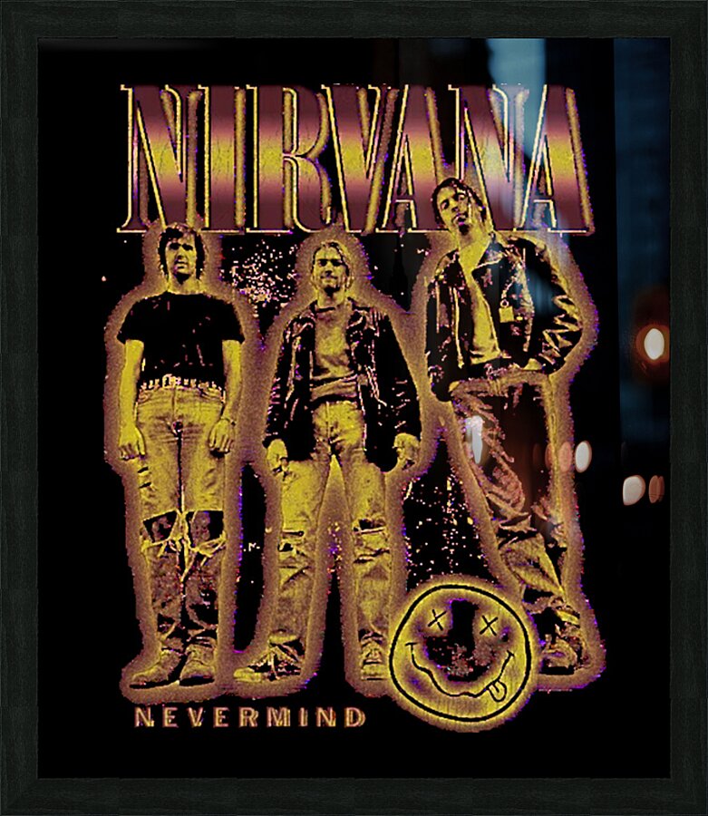 Nirvana 4 Picture Frame print