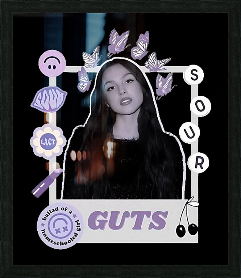 Olivia Rodrigo 2 Picture Frame print