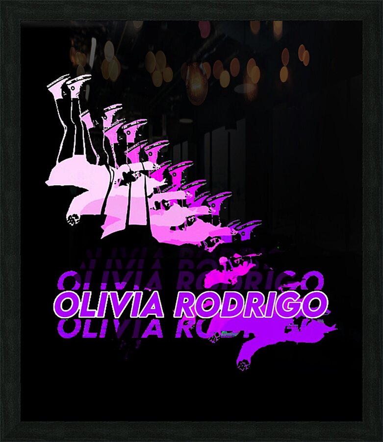 Olivia Rodrigo 7 Picture Frame print