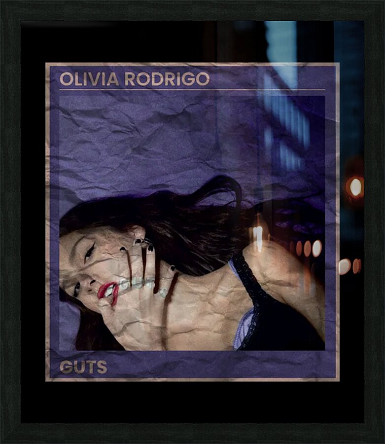 Olivia Rodrigo 10 Picture Frame print
