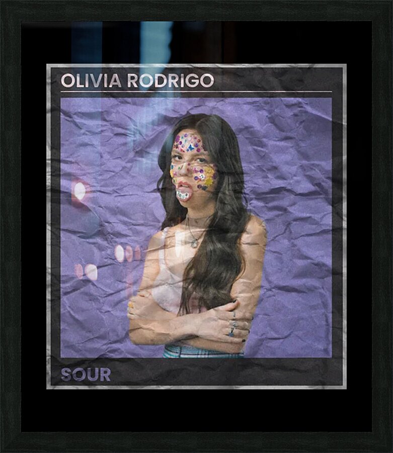 Olivia Rodrigo 13 Picture Frame print