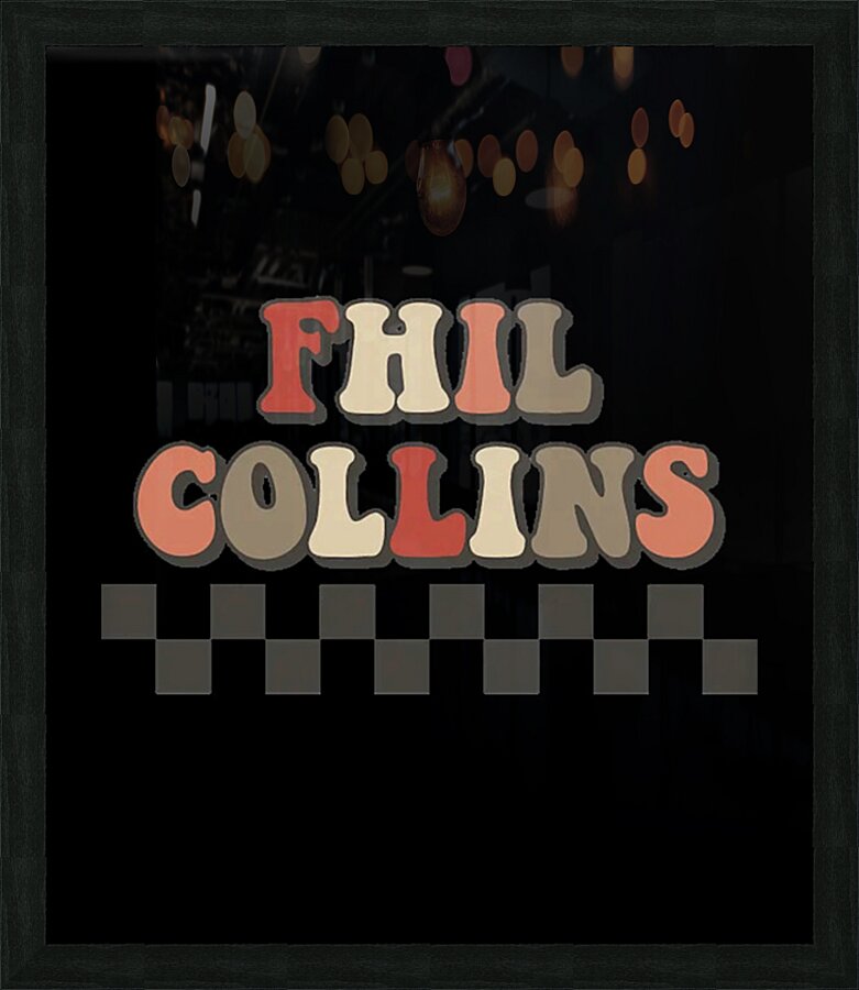 Phil Collins 7 Picture Frame print