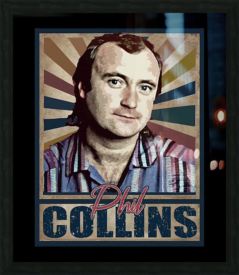 Phil Collins 9 Picture Frame print