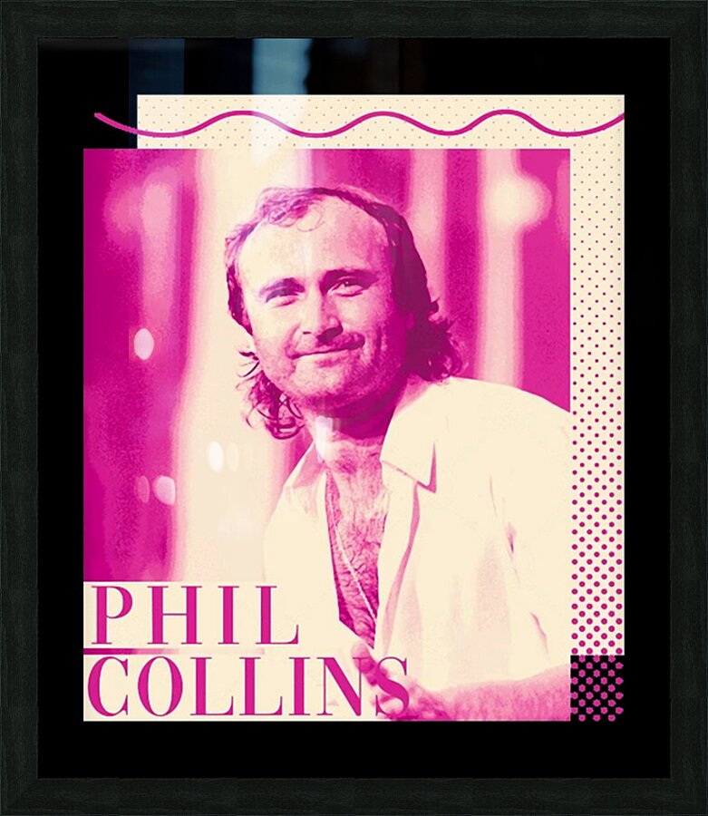 Phil Collins 11 Picture Frame print