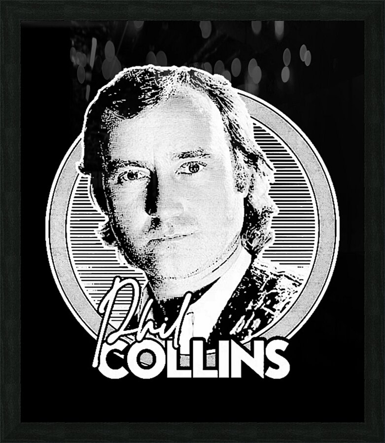 Phil Collins 12 Picture Frame print