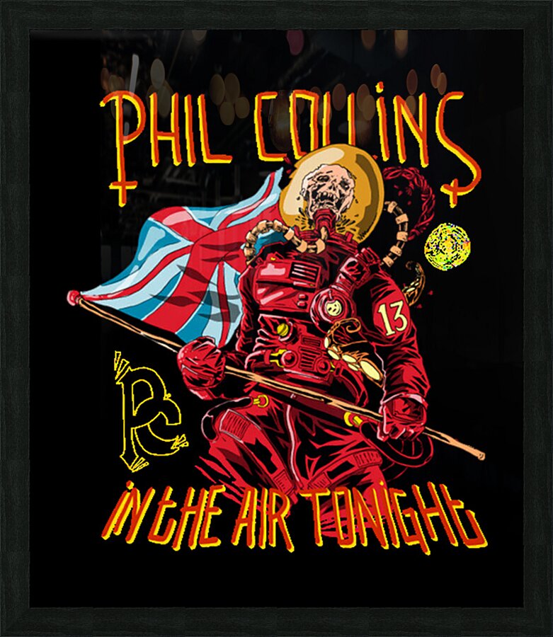 Phil Collins 13 Picture Frame print