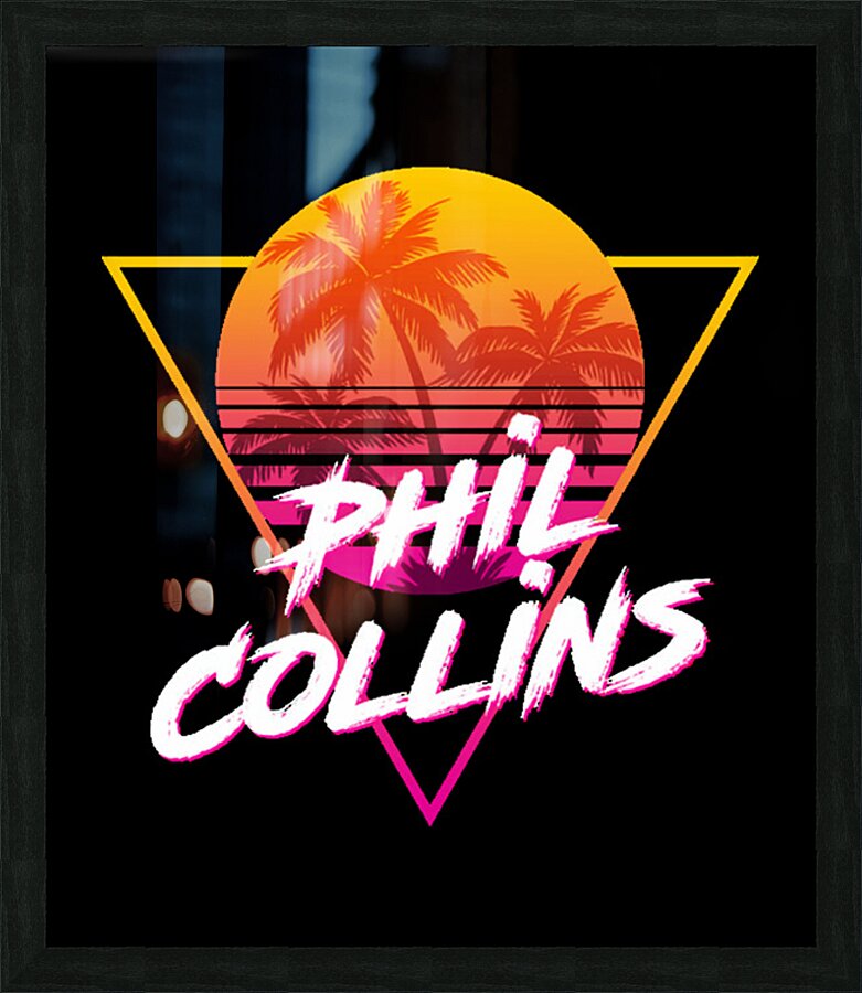 Phil Collins 15 Picture Frame print