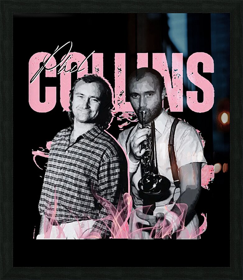 Phil Collins 20 Picture Frame print