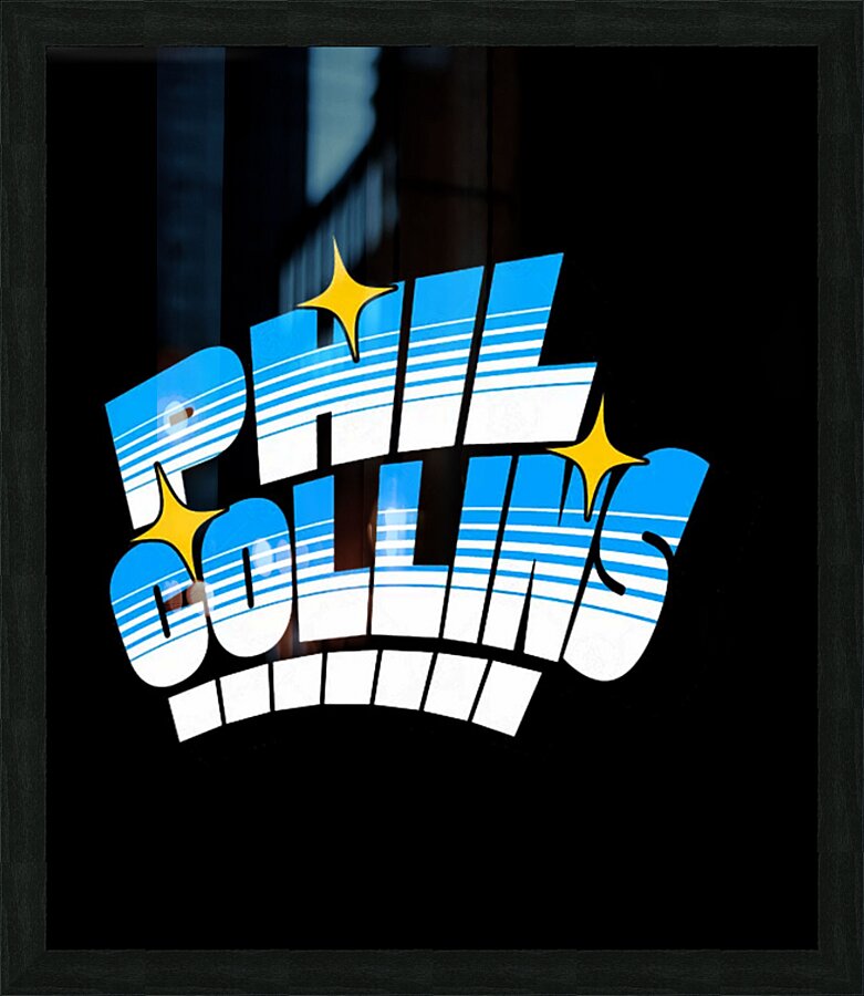 Phil Collins 21 Picture Frame print