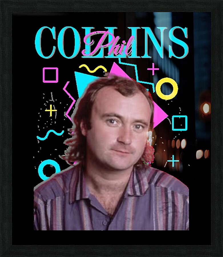 Phil Collins 25 Picture Frame print