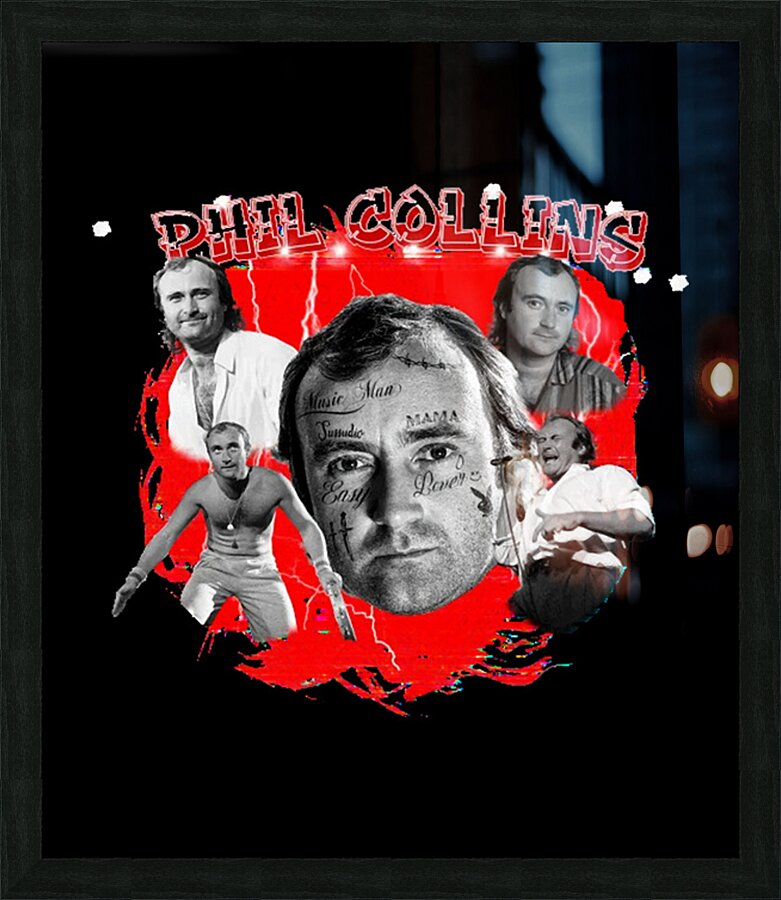 Phil Collins 26 Picture Frame print