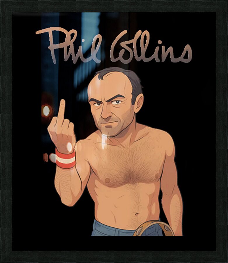 Phil Collins 31 Picture Frame print