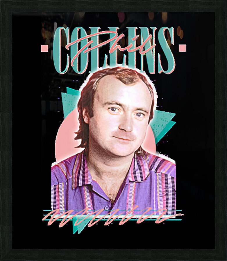Phil Collins 34 Picture Frame print