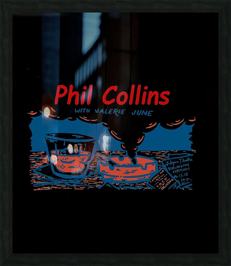 Phil Collins 36 Picture Frame print
