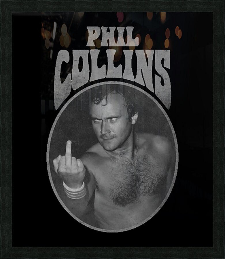 Phil Collins 37 Picture Frame print