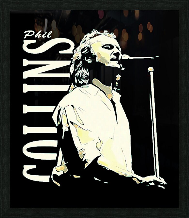 Phil Collins 39 Picture Frame print