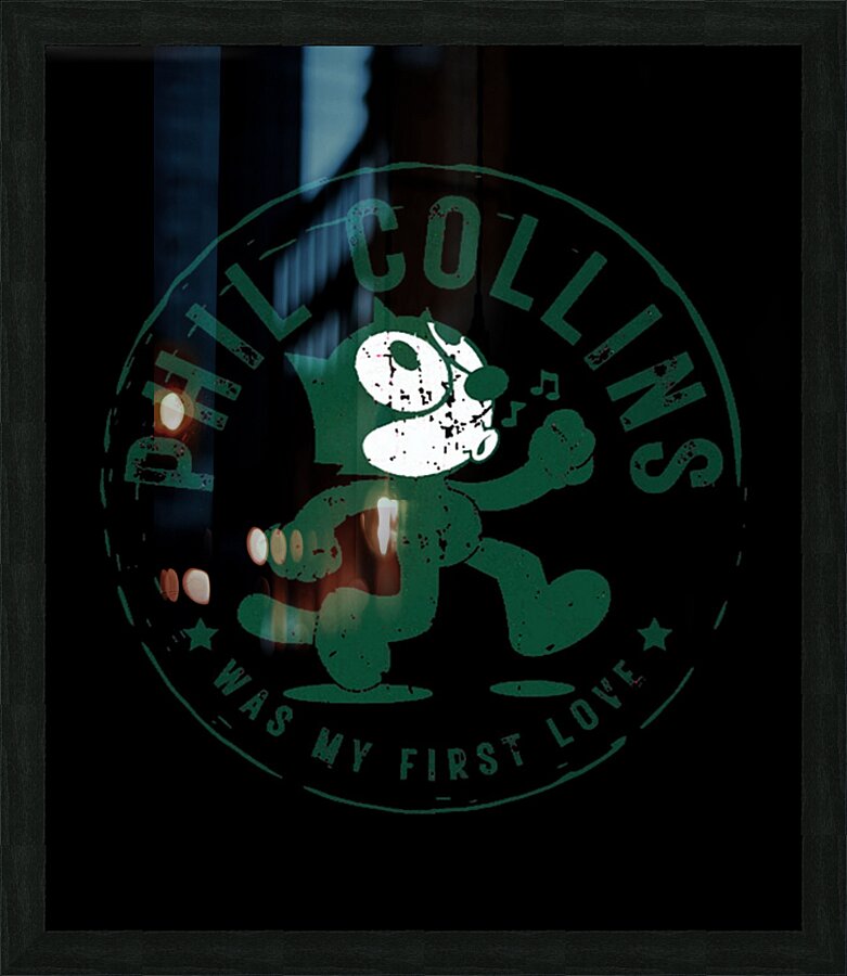 Phil Collins 40 Picture Frame print