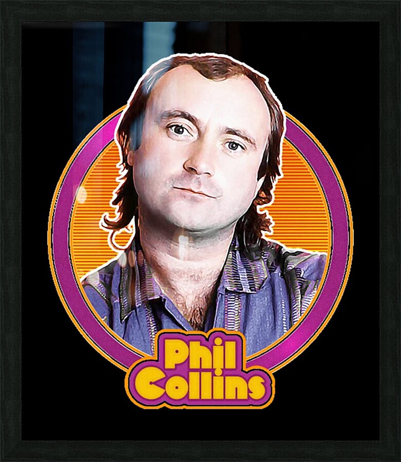 Phil Collins 41 Picture Frame print