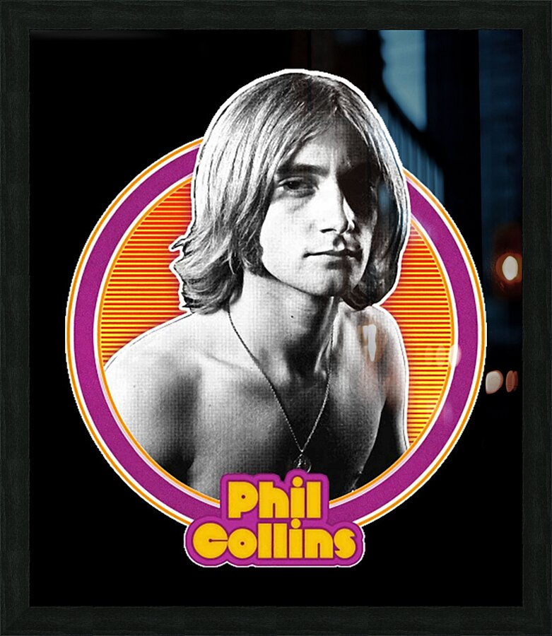 Phil Collins 42 Picture Frame print