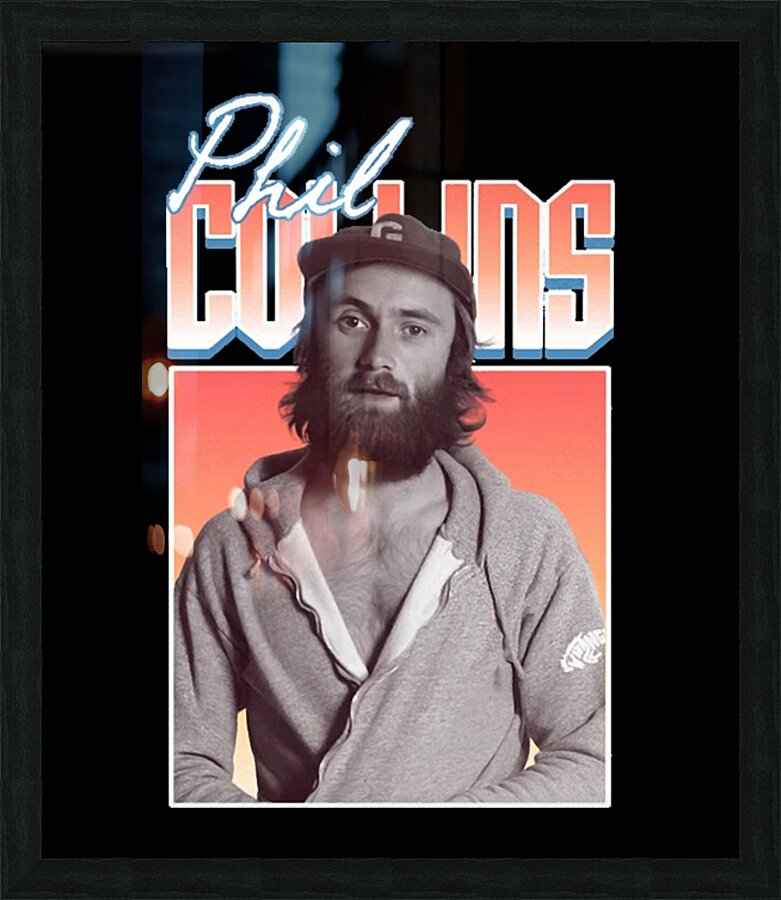 Phil Collins 44 Picture Frame print