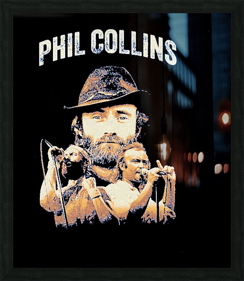 Phil Collins 46 Picture Frame print