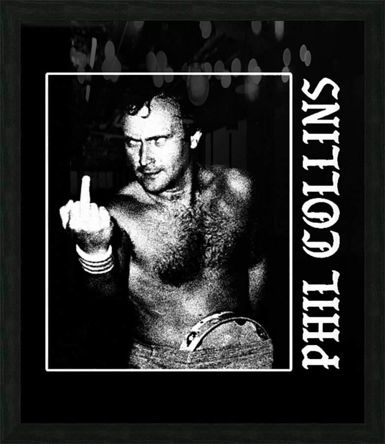 Phil Collins 48 Picture Frame print