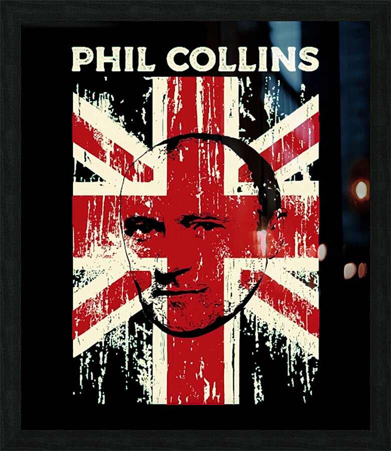 Phil Collins 49 Picture Frame print