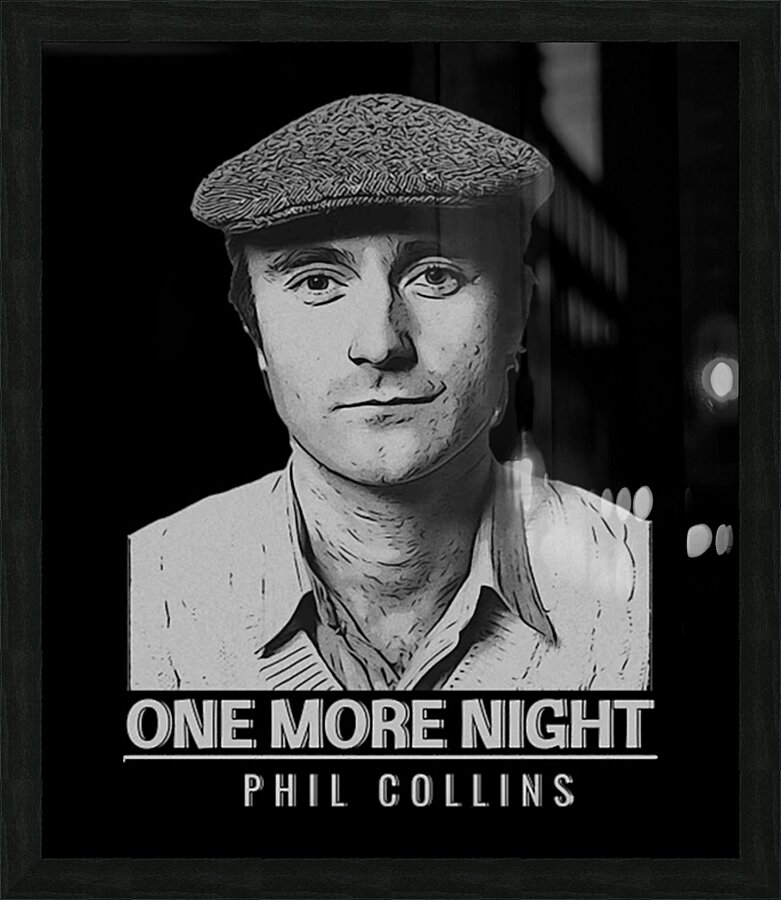 Phil Collins 50 Picture Frame print