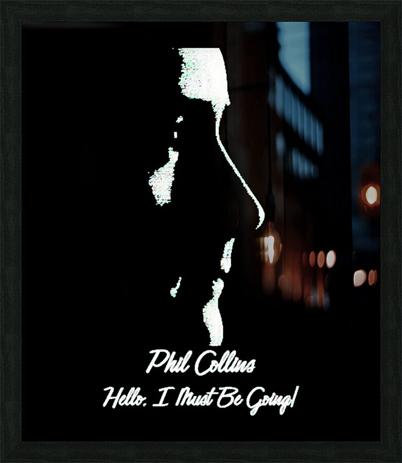 Phil Collins 51 Picture Frame print