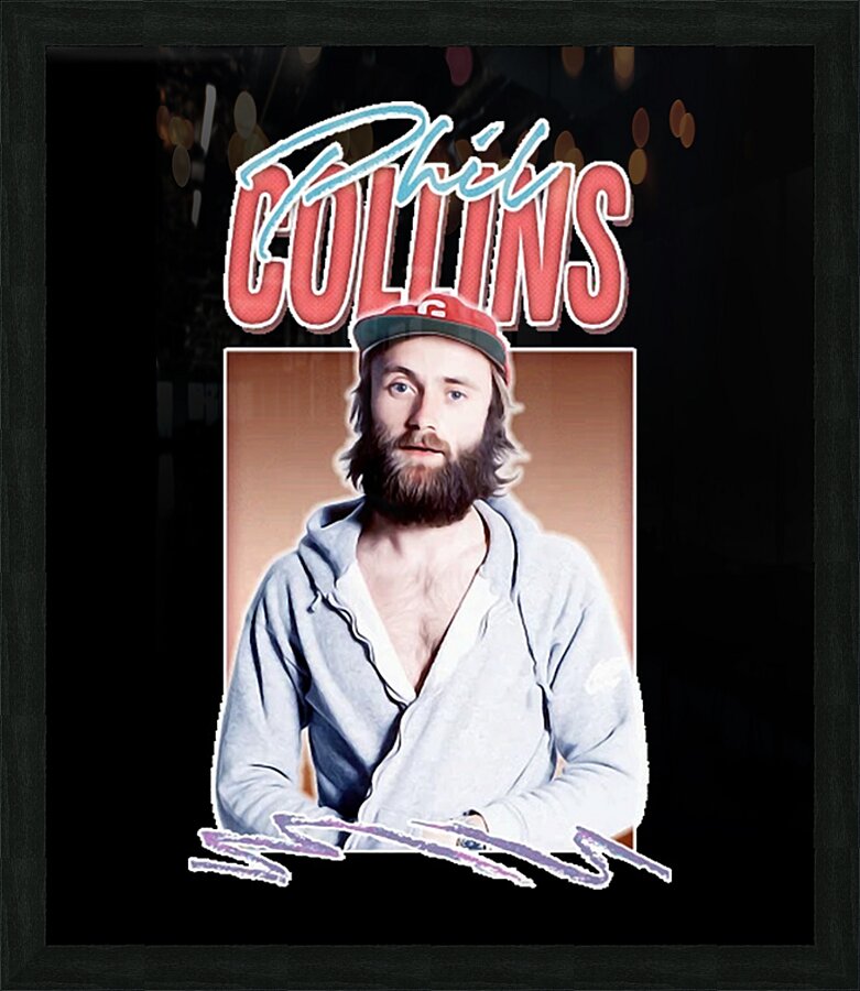 Phil Collins 55 Picture Frame print