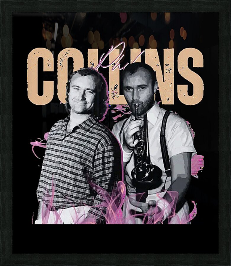 Phil Collins 56 Picture Frame print