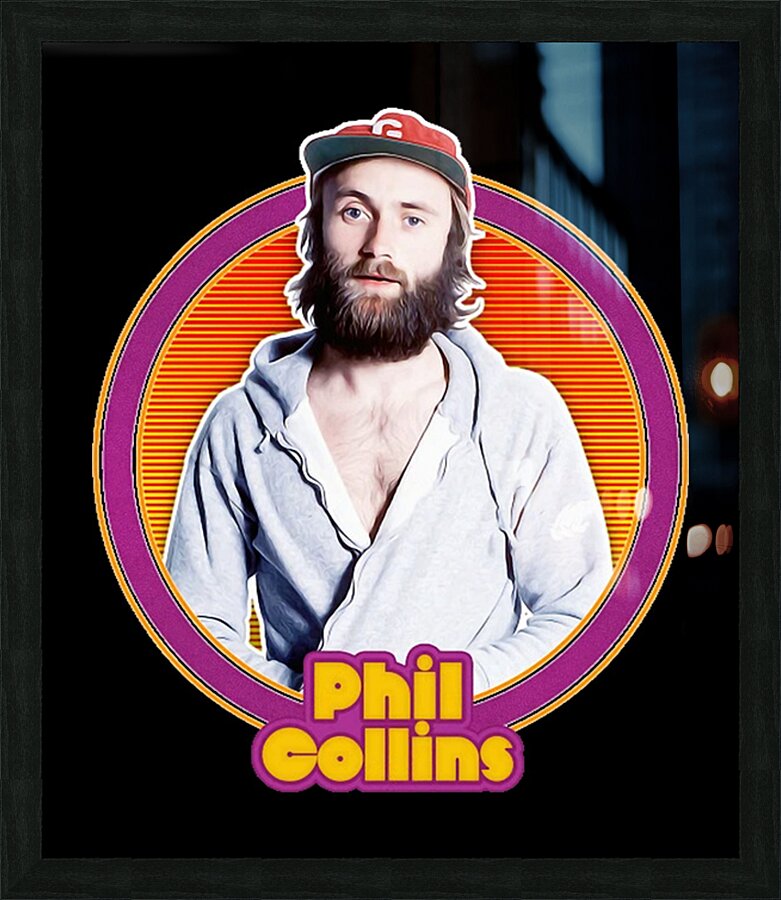 Phil Collins 57 Picture Frame print