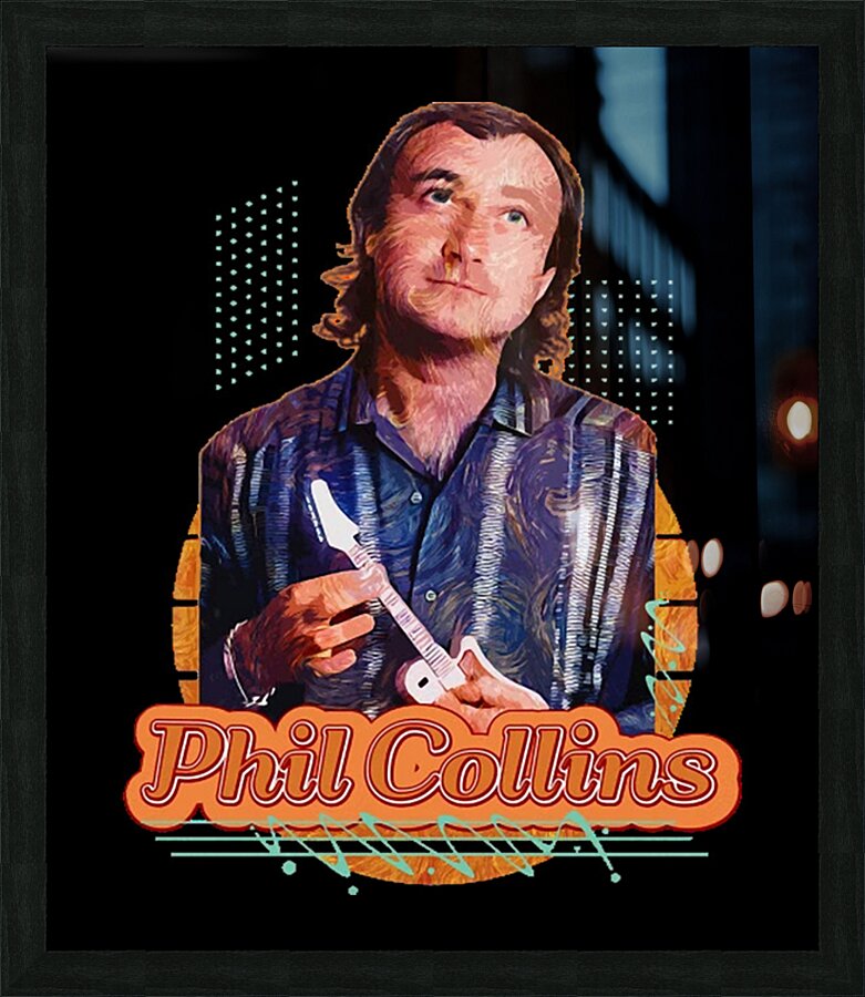 Phil Collins 59 Picture Frame print