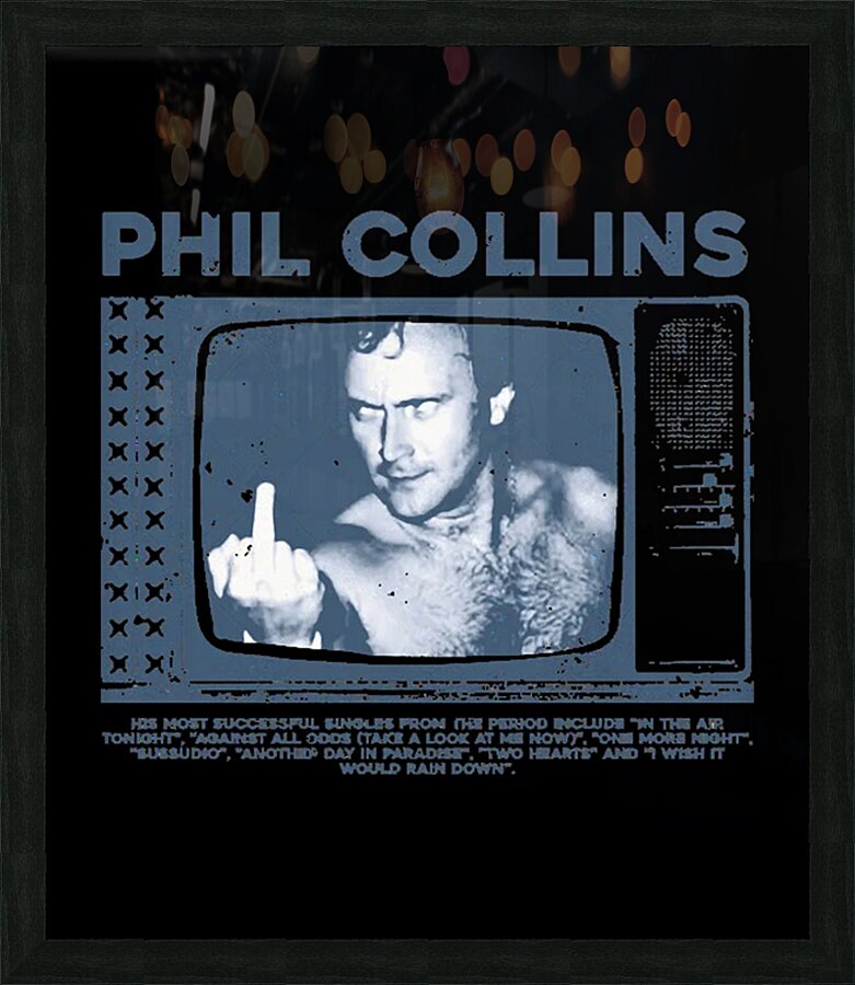 Phil Collins 5 Picture Frame print