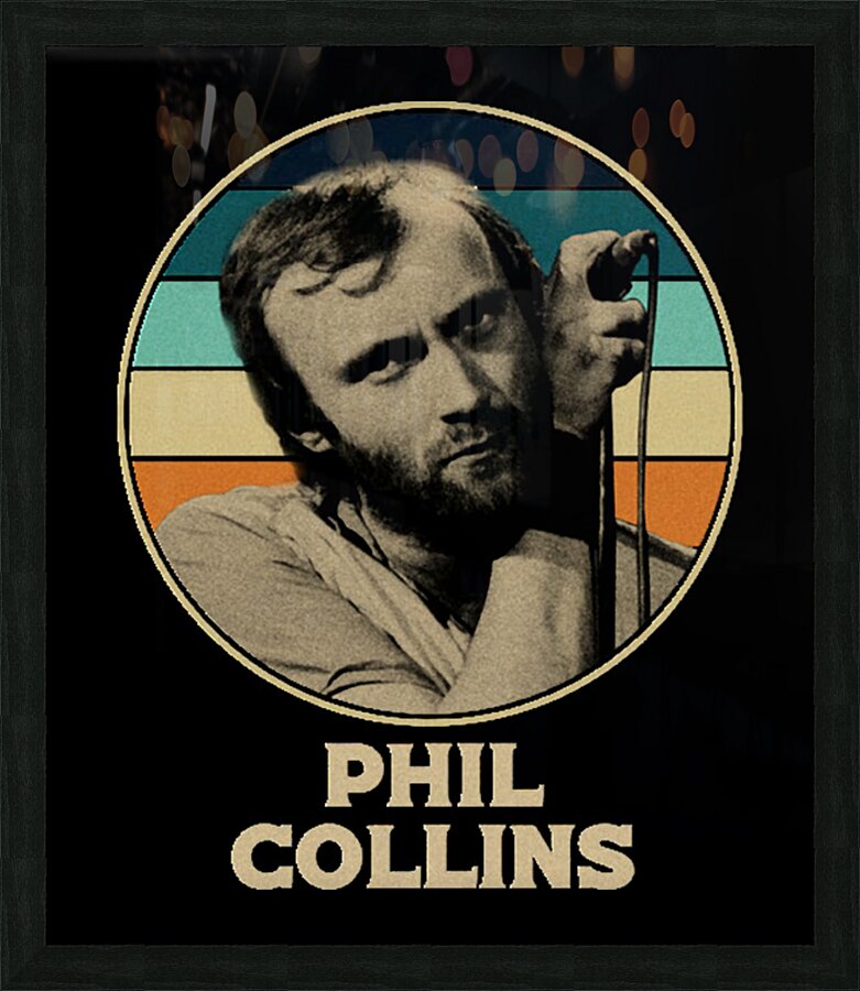 Phil Collins 11 Picture Frame print